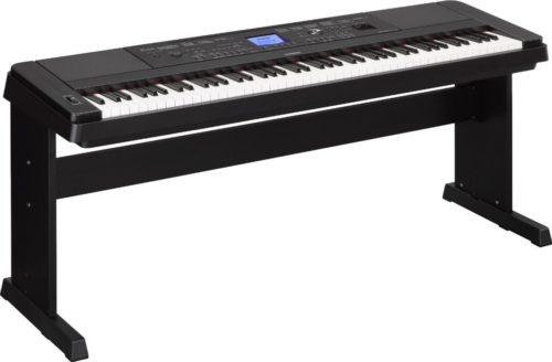 Yamaha DGX-660 88-Key Weighted Action Digital Grand Piano with Matching Stand, Black