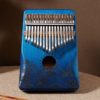 Kalimba Thumb Piano Premium 17 Key Mahogany Kalimba 32 Crane Blue