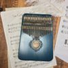 Kalimba Thumb Piano Premium 17 Key Mahogany Kalimba 24 Kalimba-Thumb-blue