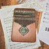 Kalimba Thumb Piano Premium 17 Key Mahogany Kalimba 27 Kalimba-Thumb-brown