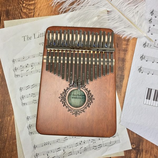 Kalimba Thumb Piano Premium 17 Key Mahogany Kalimba 7 Kalimba-Thumb-brown