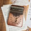Kalimba Thumb Piano Premium 17 Key Mahogany Kalimba 23 Kalimba-Thumb-brwon