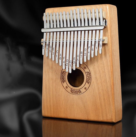 Kalimba Thumb Piano Premium 17 Key Mahogany Kalimba 14 Walnut